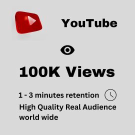 100K YouTube Views [ High Retention ]