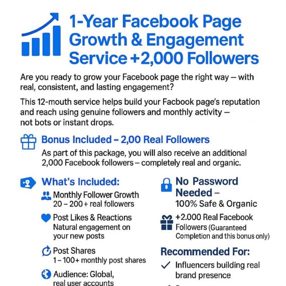Grow Your Facebook Page – 1 Year Organic Engagement & Follower Growth - Image 3